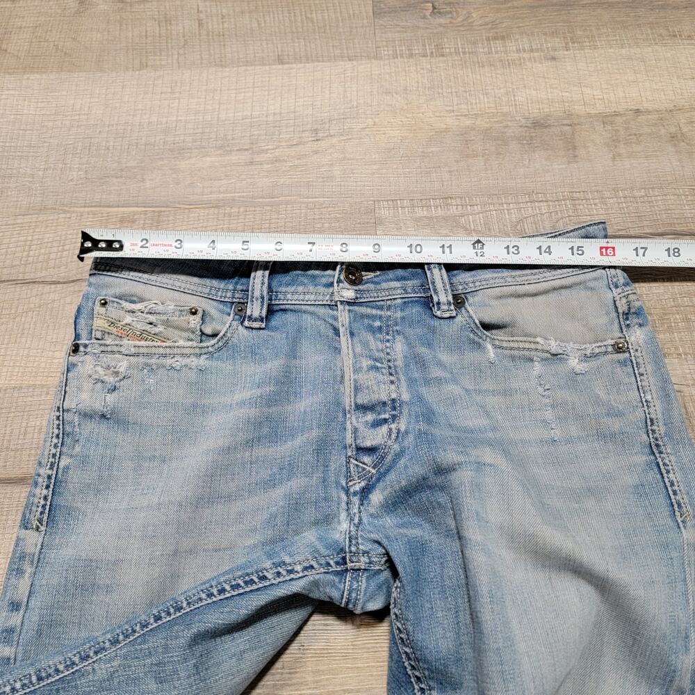 Diesel Light Blue Straight Men's Jeans - Picture 8 of 14